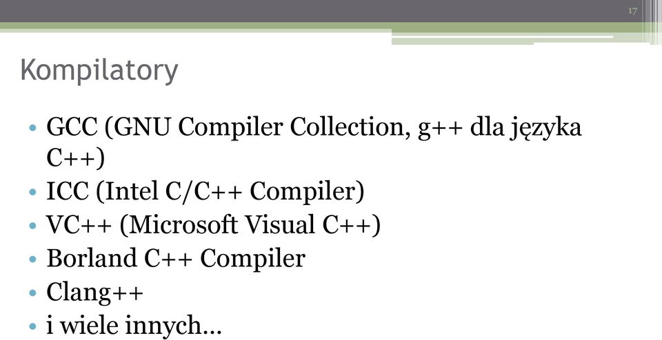 (Intel C/C++ Compiler) VC++ (Microsoft