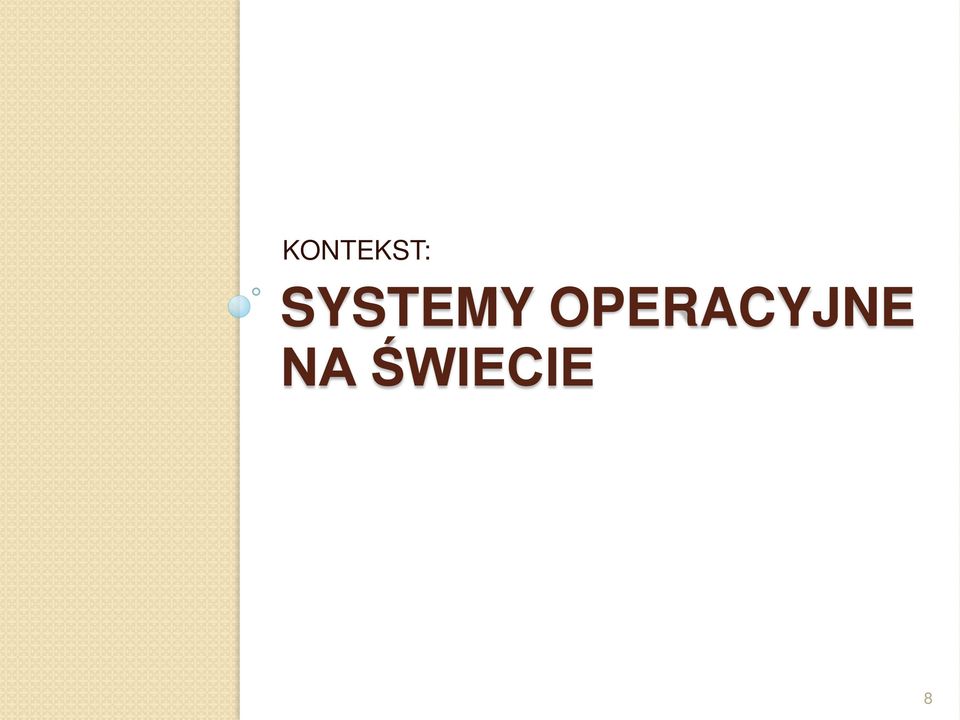 OPERACYJNE