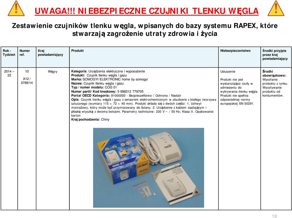 obudowie z bia ego tworzywa sztucznego (wymiary 115 72 40 mm). Produkt sk ada si z dwóch cz ci: 1. Uchwyt monta owy, który mo e by przymocowany do ciany; 2.