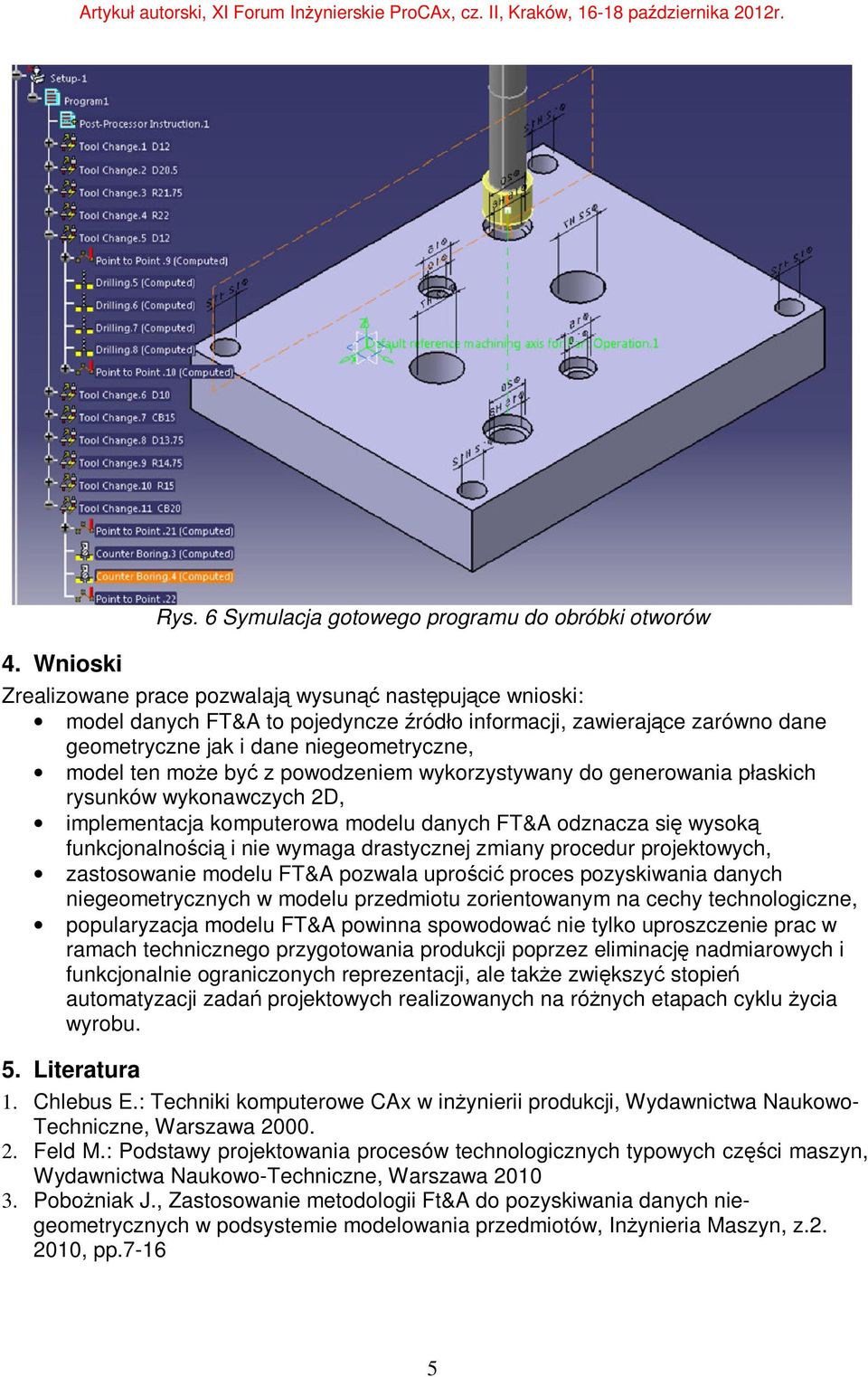 i dane niegeometryczne, model ten może być z powodzeniem wykorzystywany do generowania płaskich rysunków wykonawczych 2D, implementacja komputerowa modelu danych FT&A odznacza się wysoką