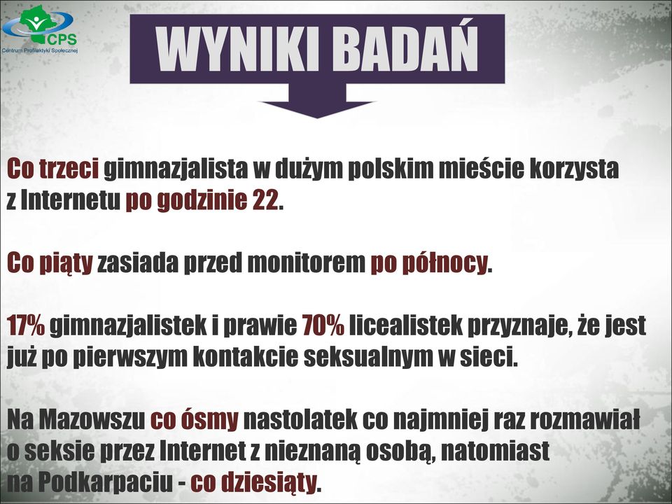 17% gimnazjalistek i prawie 70% licealistek przyznaje, że jest już po pierwszym kontakcie