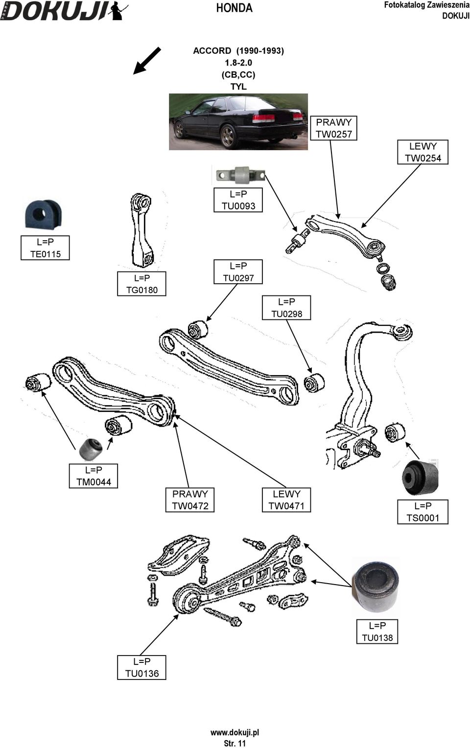 Katalog Honda Foto. Układ Zawieszenia I Układ Kierowniczy. Montuj Zadowolenie - Pdf Free Download