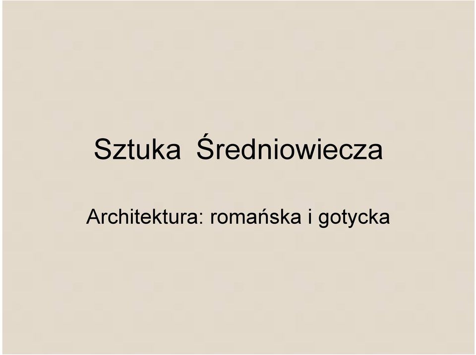 Architektura: