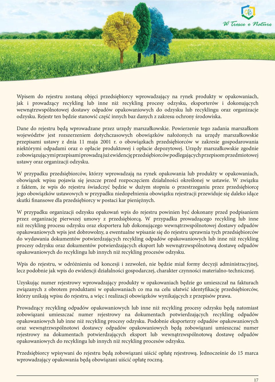 Dane do rejestru będą wprowadzane przez urzędy marszałkowskie.