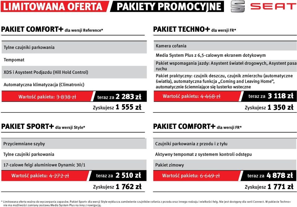 praktyczny: czujnik deszczu, czujnik zmierzchu (automatyczne światła), automatyczna funkcja Coming and Leaving Home, automatycznie ściemniające się lusterko wsteczne Wartość pakietu: 3 838 zł teraz