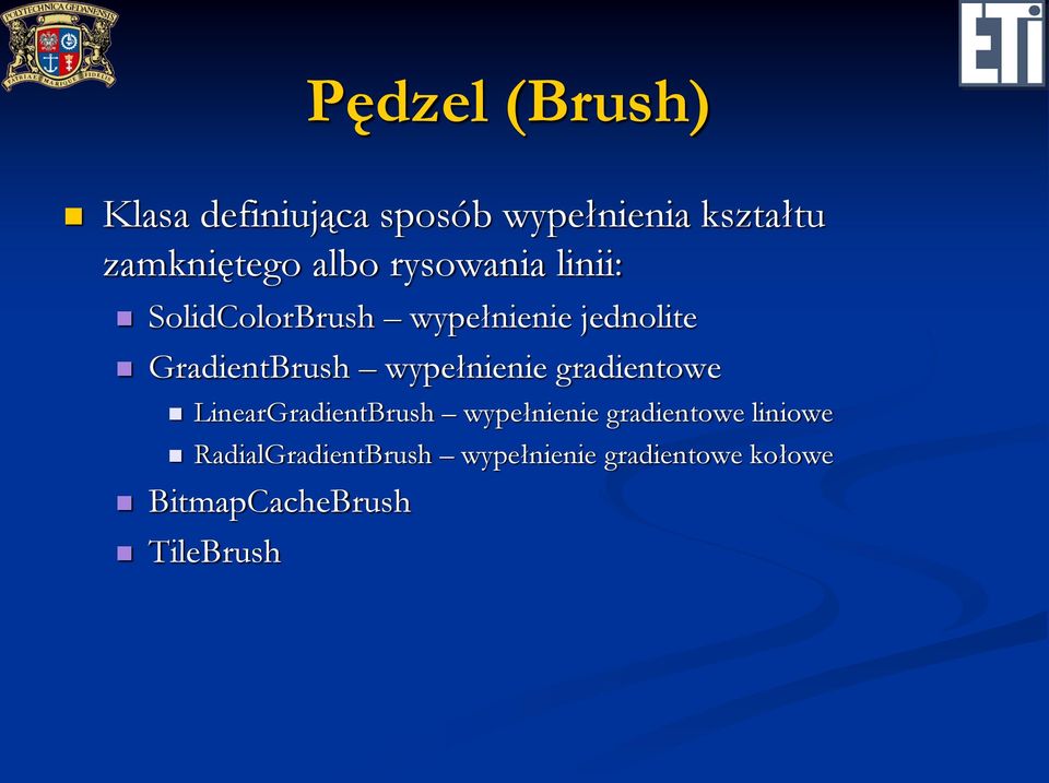 wypełnienie gradientowe LinearGradientBrush wypełnienie gradientowe