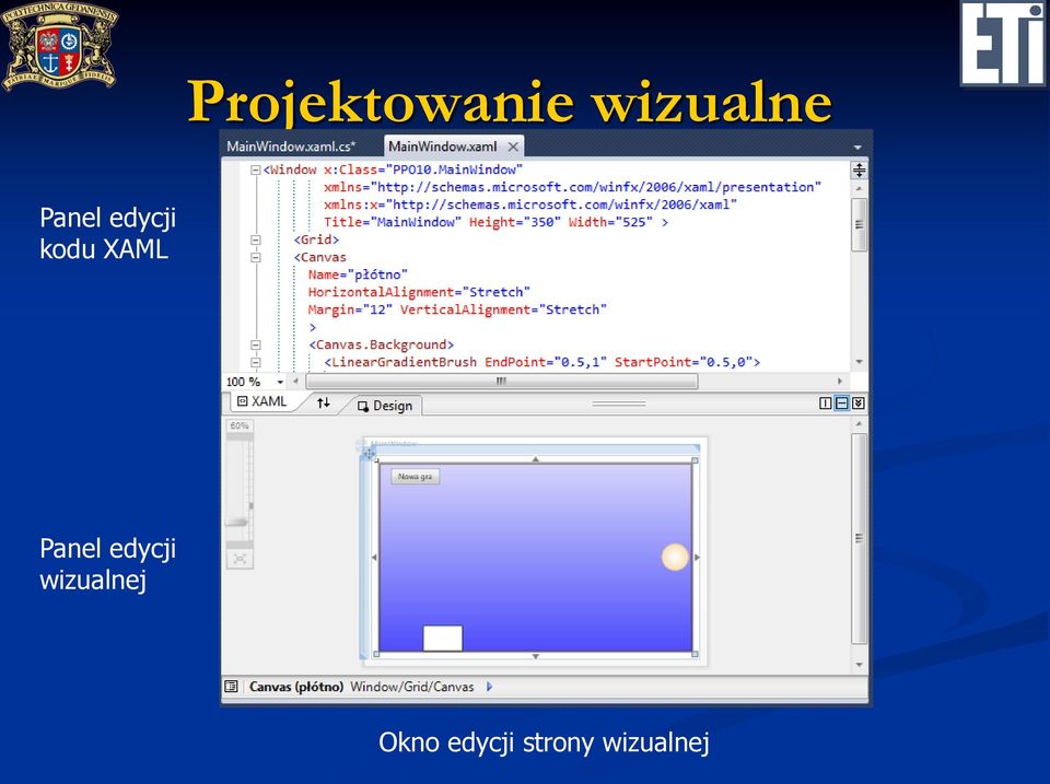 Panel edycji wizualnej