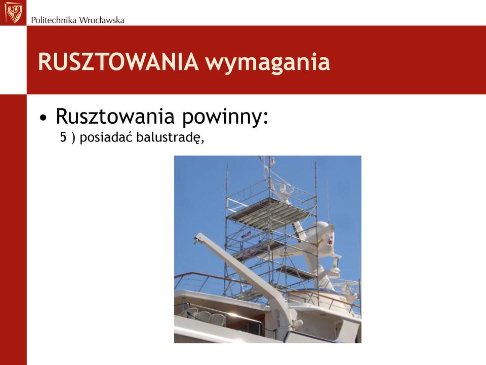 Rusztowania