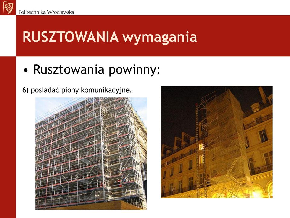 Rusztowania