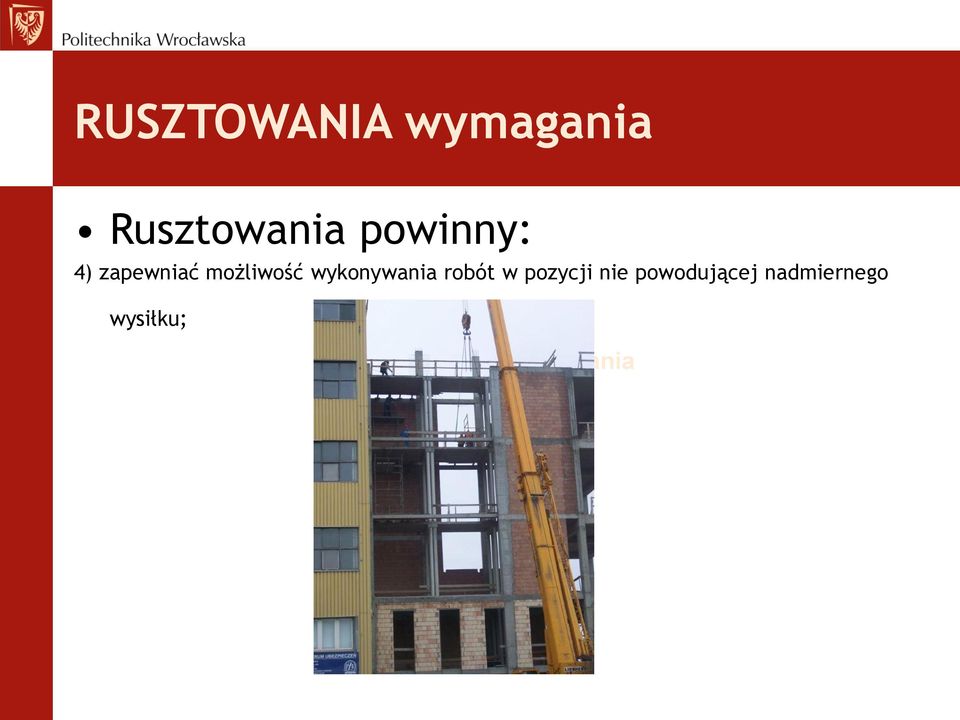 wykonywania robót w pozycji nie