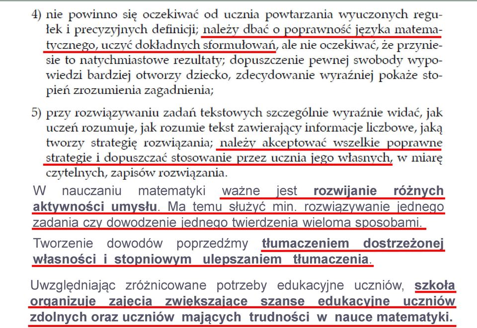 Tworzenie dowodów poprzedźmy tłumaczeniem dostrzeżonej własności i stopniowym ulepszaniem tłumaczenia.