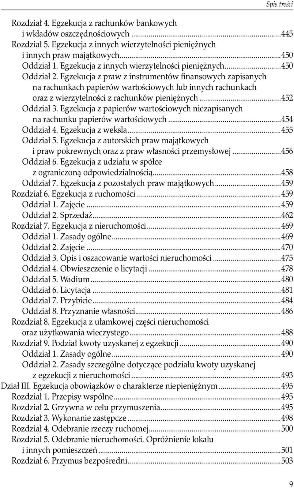 na rachunkach papierów wartościowych lub innych rachunkach oraz z wierzytelności z rachunków pieniężnych...452 Oddział 3.