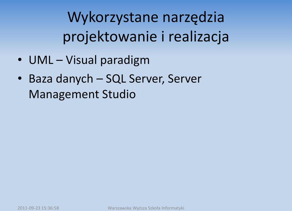 UML Visual paradigm Baza