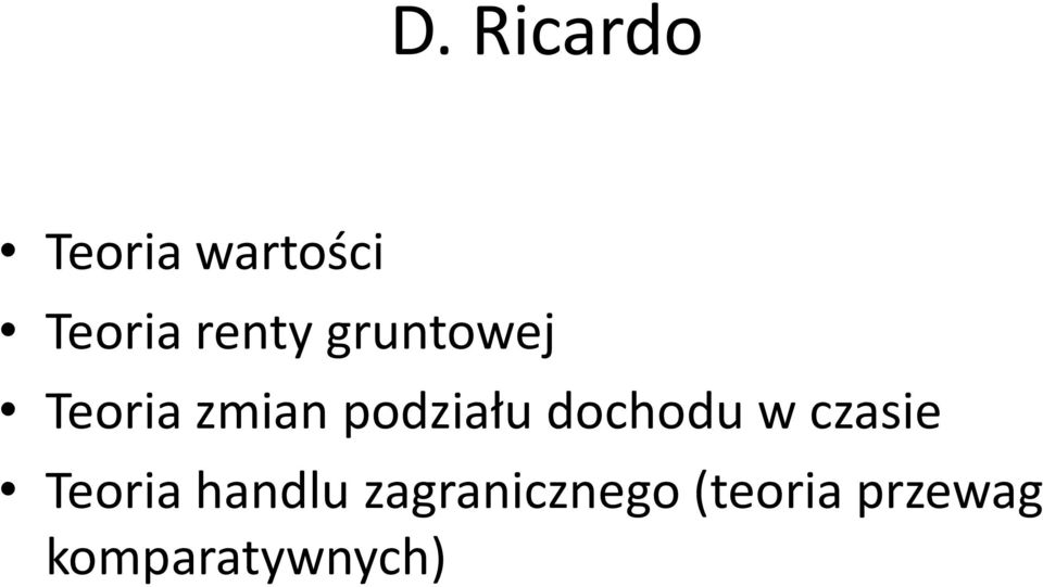 podziału dochodu w czasie Teoria