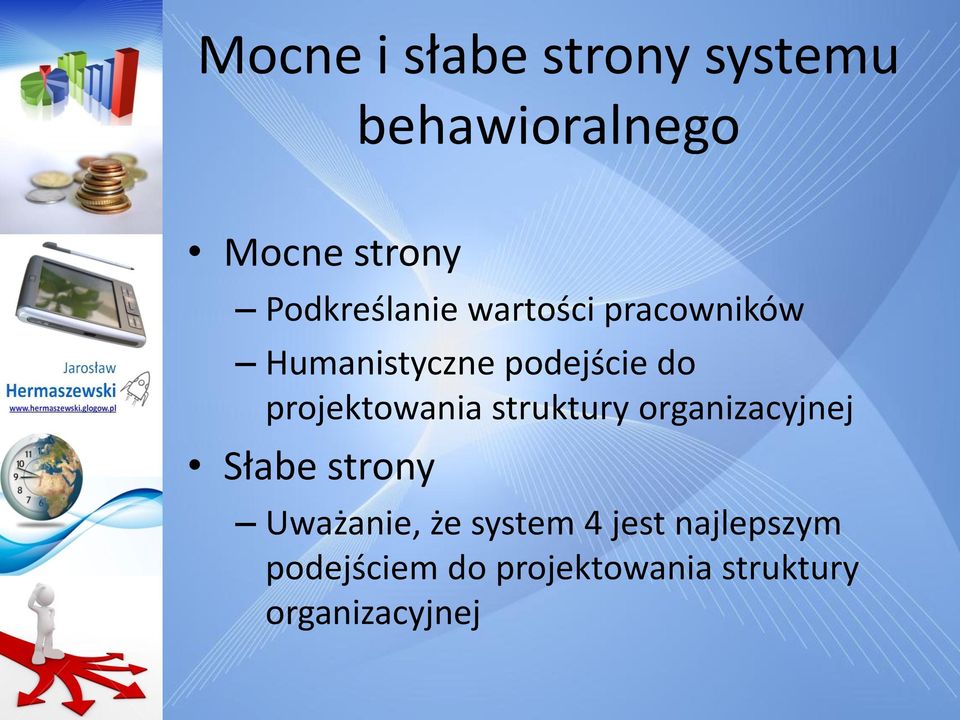 projektowania struktury organizacyjnej Słabe strony Uważanie, że