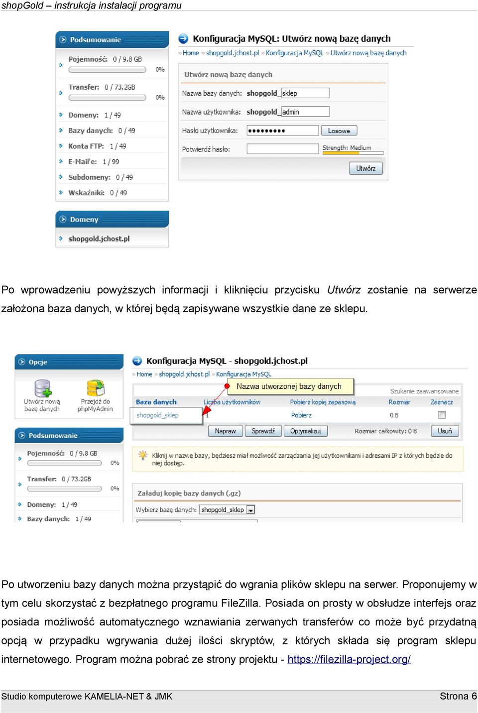 Posiada on prosty w obsłudze interfejs oraz posiada możliwość automatycznego wznawiania zerwanych transferów co może być przydatną opcją w przypadku wgrywania dużej