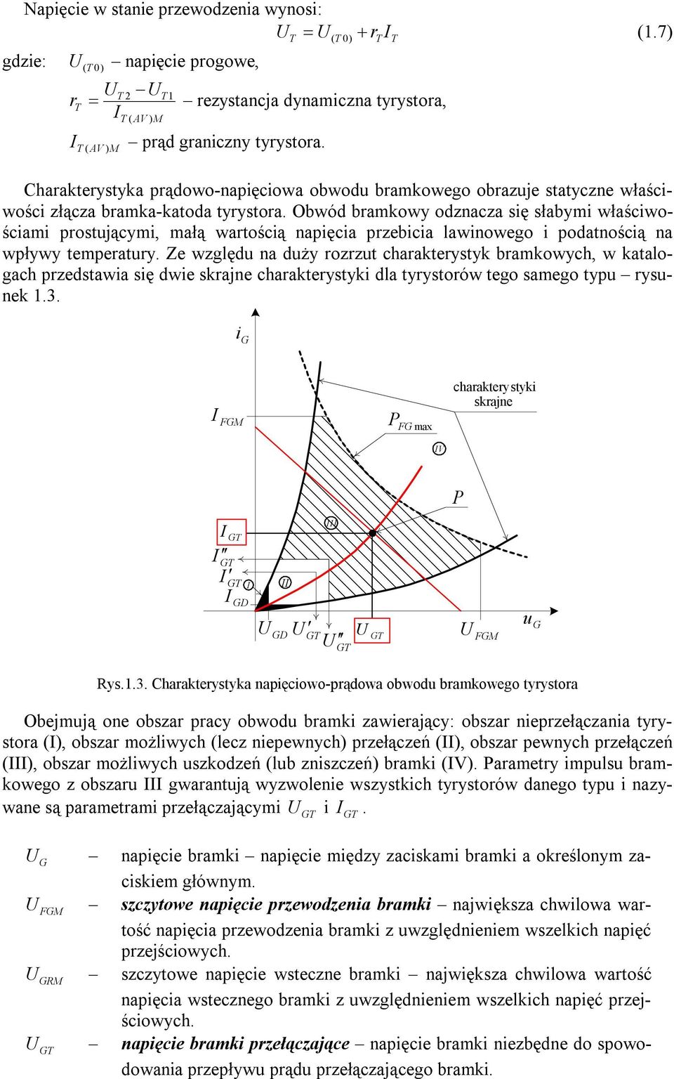 Obwód bramkowy odznacza się słabymi właściwościami prostującymi, małą wartością napięcia przebicia lawinowego i podatnością na wpływy temperatury.
