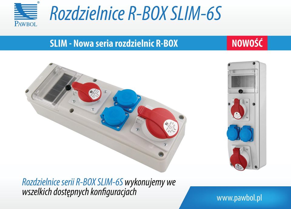 Rozdzielnice serii R-BOX SLIM-6S