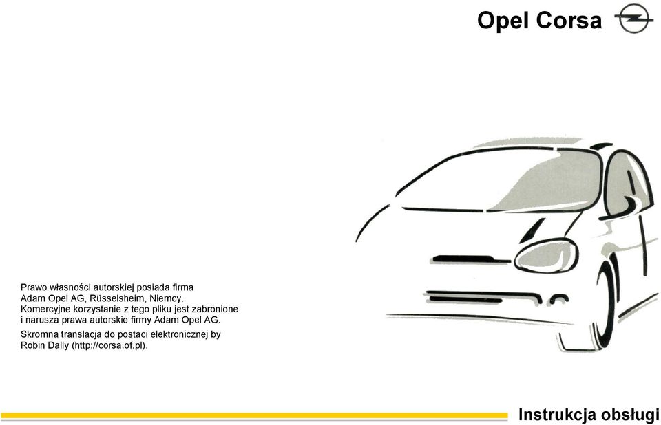 Opel Corsa. Instrukcja Obsługi - Pdf Darmowe Pobieranie