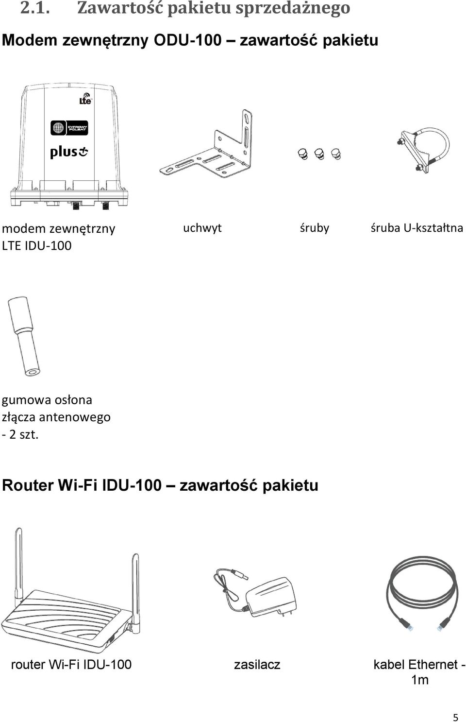 U-kształtna gumowa osłona złącza antenowego - 2 szt.