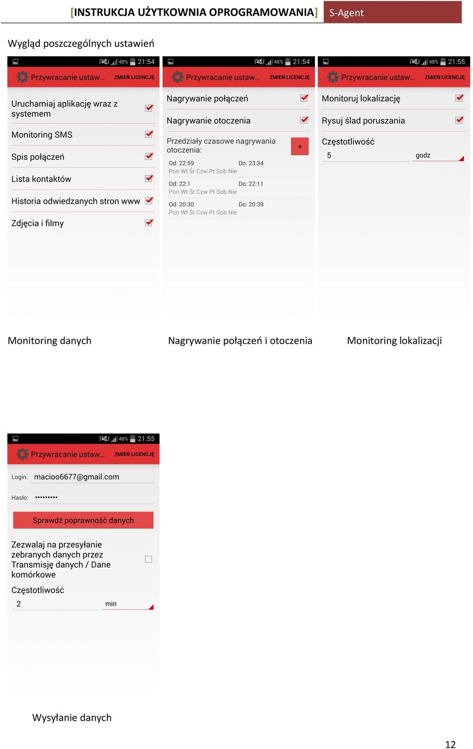 połączeń i otoczenia