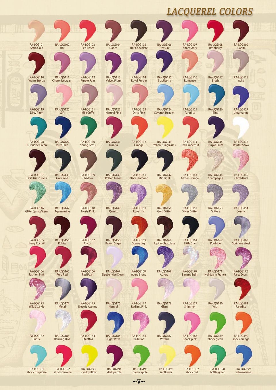 Dirty Plum RA-LQG120 Gift RA-LQG121 Milk Coffe RA-LQG122 Natural Pink RA-LQG123 Dirty Pink RA-LQG124 Seventh Heaven RA-LQG125 Paradise RA-LQG126 Blue RA-LQG127 Ultramarine RA-LQG128 Turquoise Green