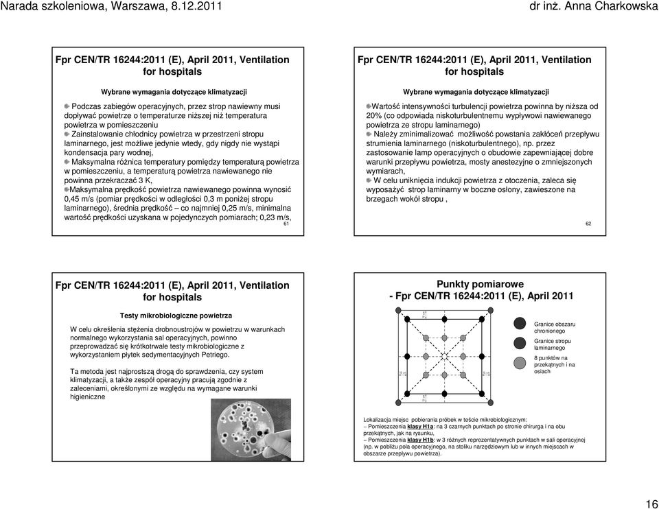 Maksymalna różnica temperatury pomiędzy temperaturą powietrza w pomieszczeniu, a temperaturą powietrza nawiewanego nie powinna przekraczać 3 K, Maksymalna prędkość powietrza nawiewanego powinna