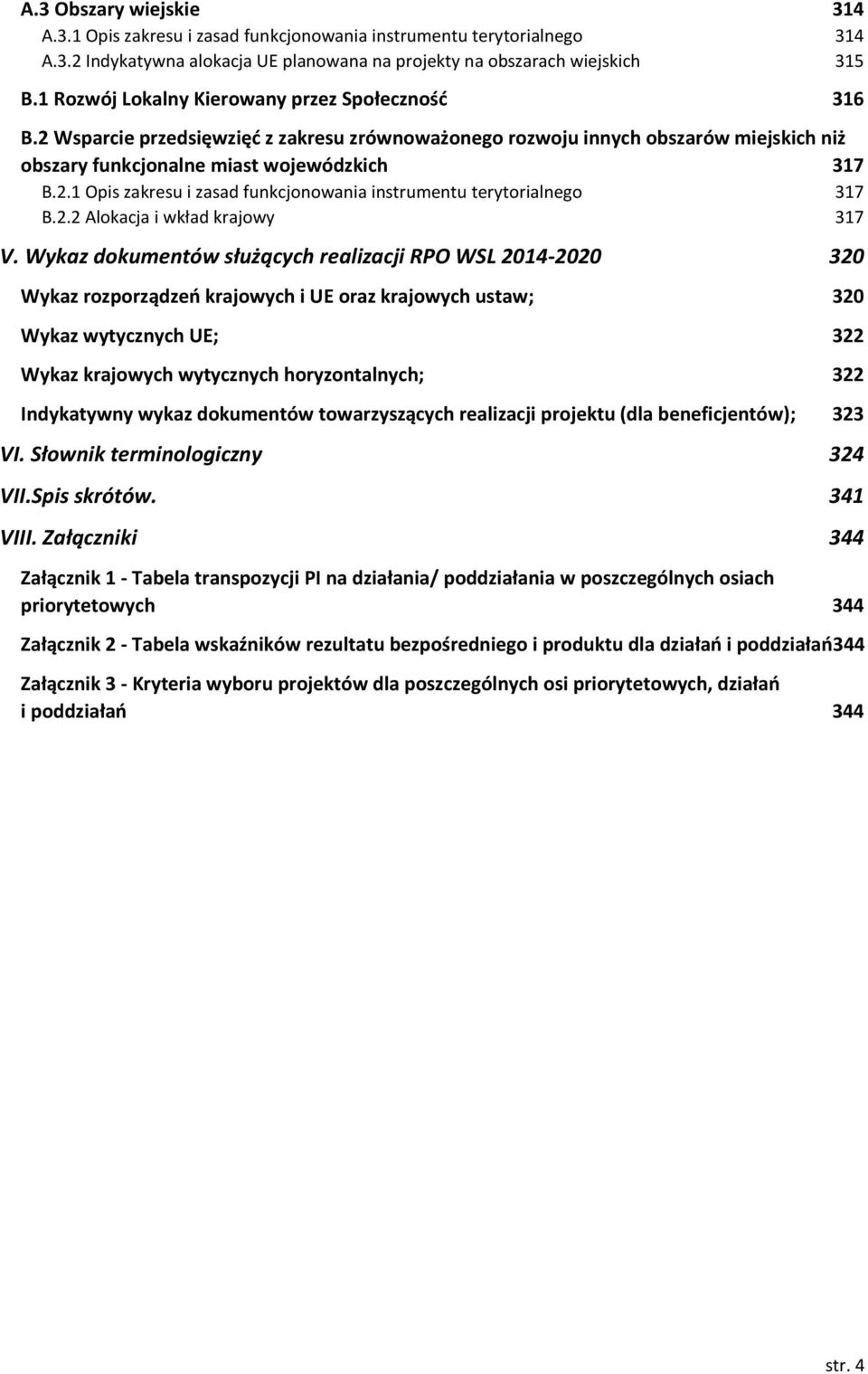 2.2 Alokacja i wkład krajowy 317 V.