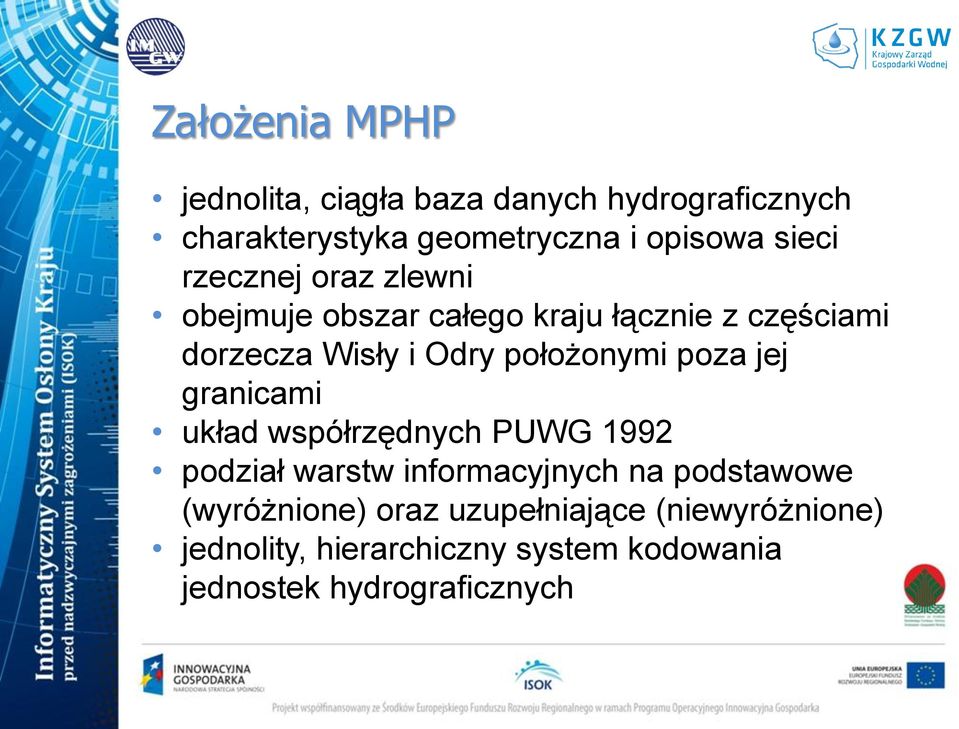 położonymi poza jej granicami układ współrzędnych PUWG 1992 podział warstw informacyjnych na podstawowe