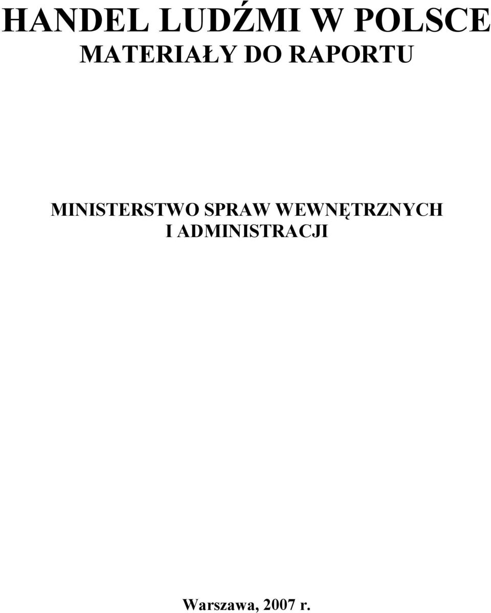 MINISTERSTWO SPRAW