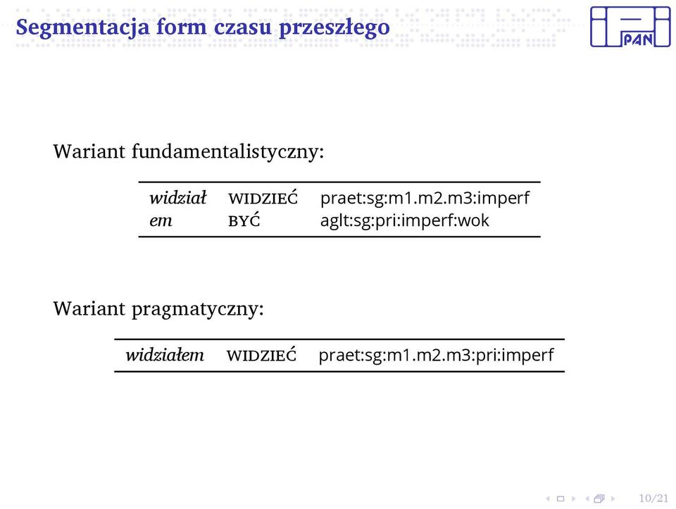 praet:sg:m1m2m3:imperf em być