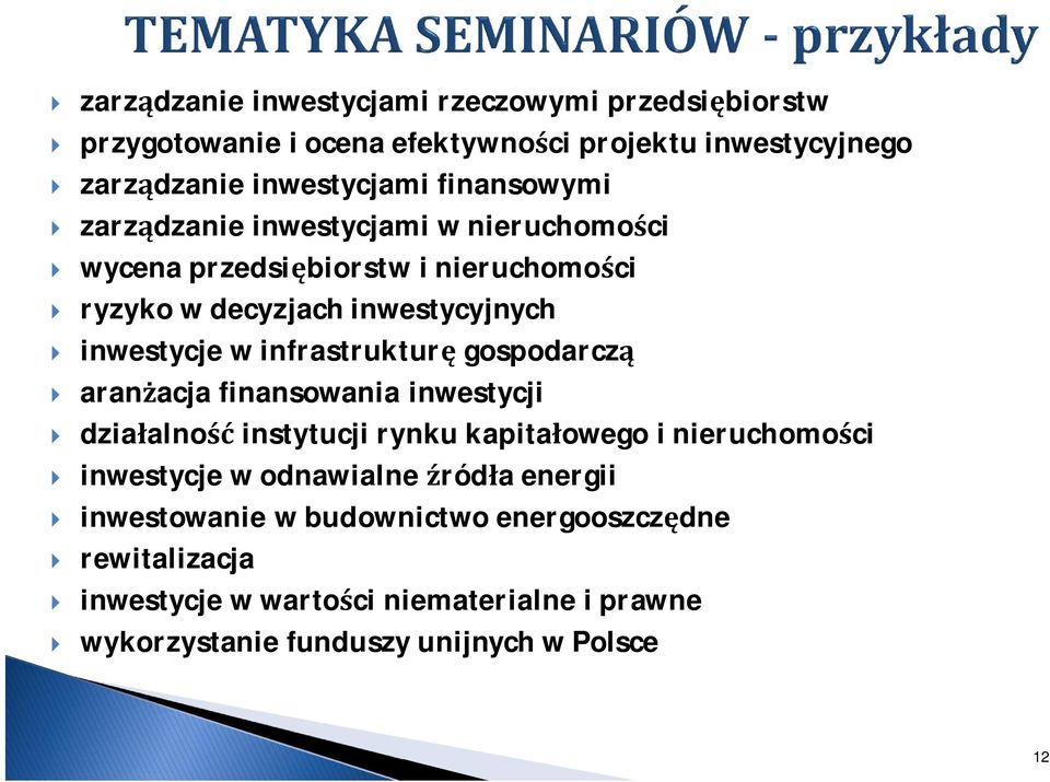 infrastruktur gospodarcz aranacja finansowania inwestycji dziaalno instytucji rynku kapitaowego i nieruchomoci inwestycje w odnawialne róda