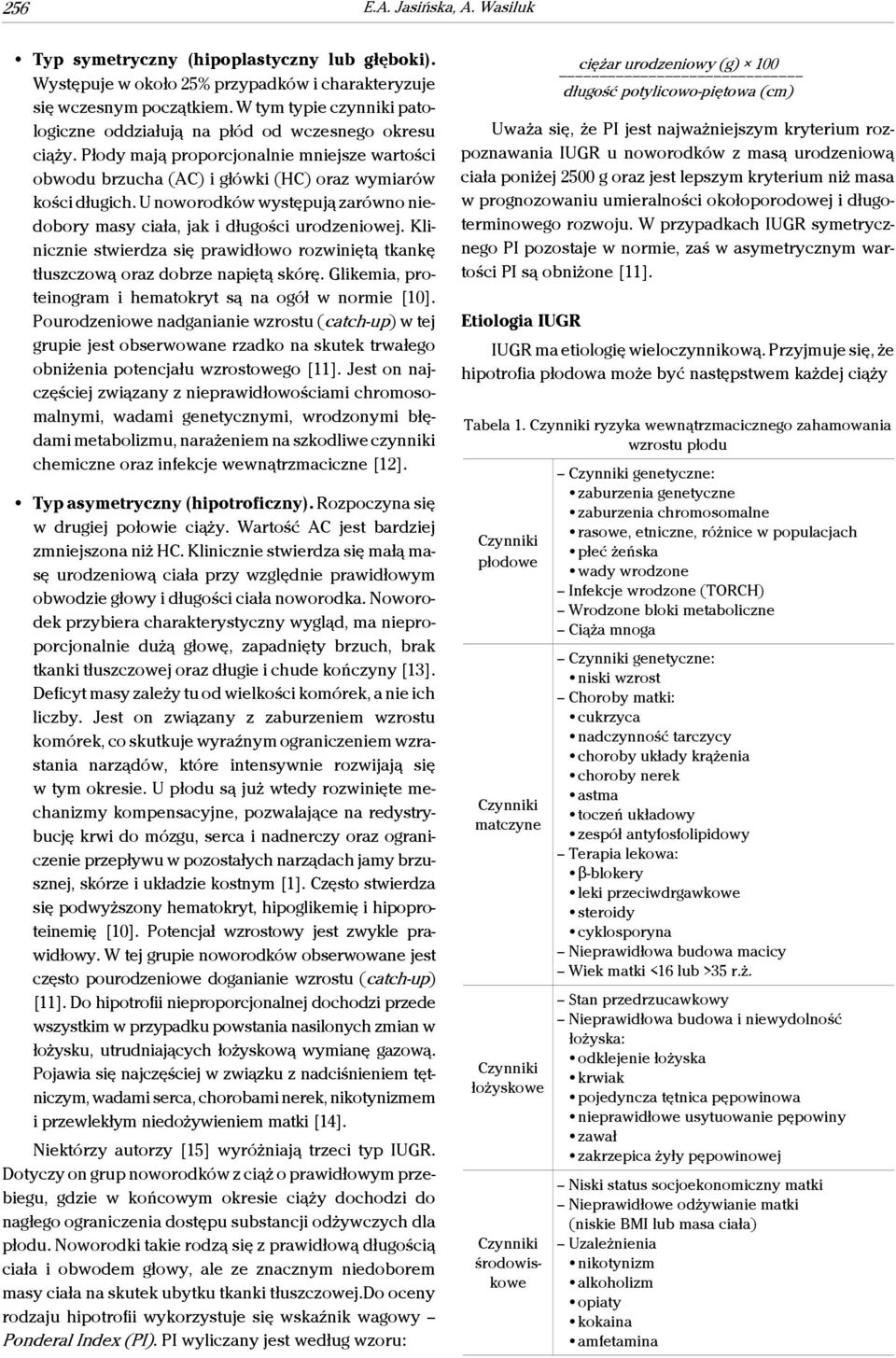 U noworodków występują zarówno niedobory masy ciała, jak i długości urodzeniowej. Klinicznie stwierdza się prawidłowo rozwiniętą tkankę tłuszczową oraz dobrze napiętą skórę.
