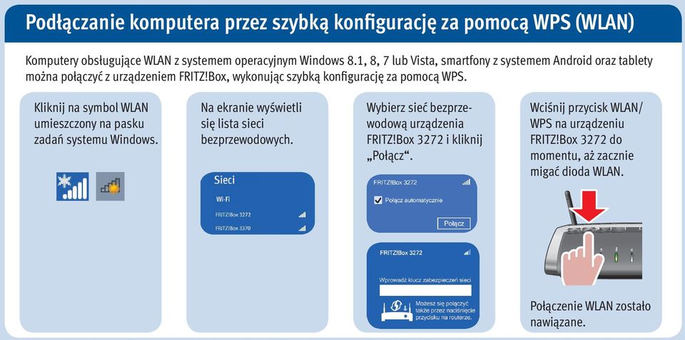 Kliknij na symbol umieszczony na pasku zadań systemu Windows. Na ekranie wyświetli się lista sieci bezprzewodowych.