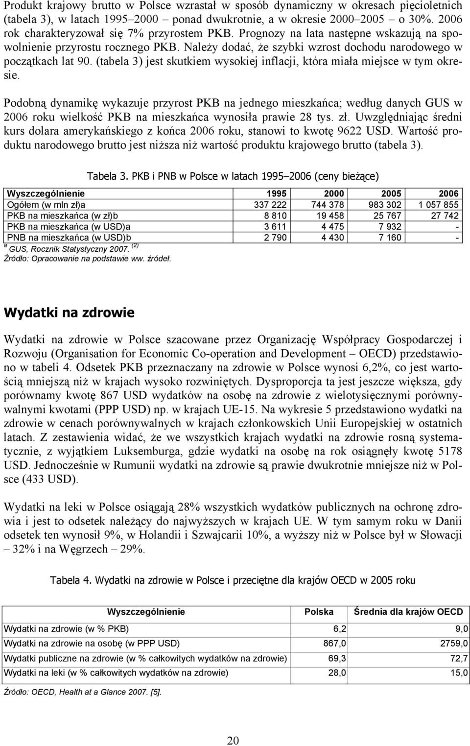 (tabela 3) jest skutkiem wysokiej inflacji, która miała miejsce w tym okresie.