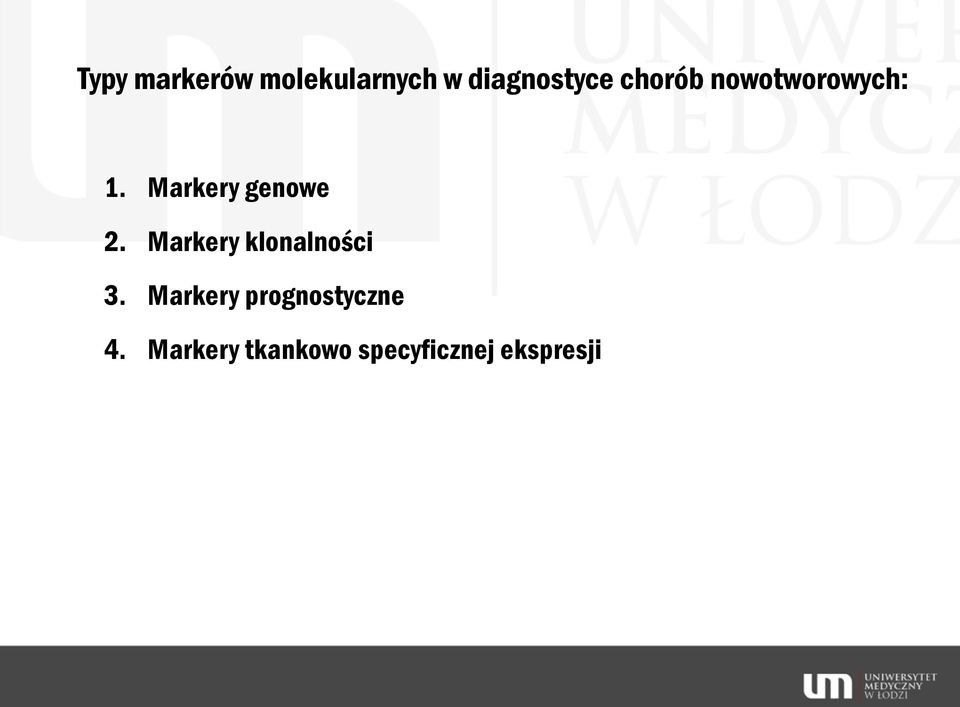 Markery klonalności 3.