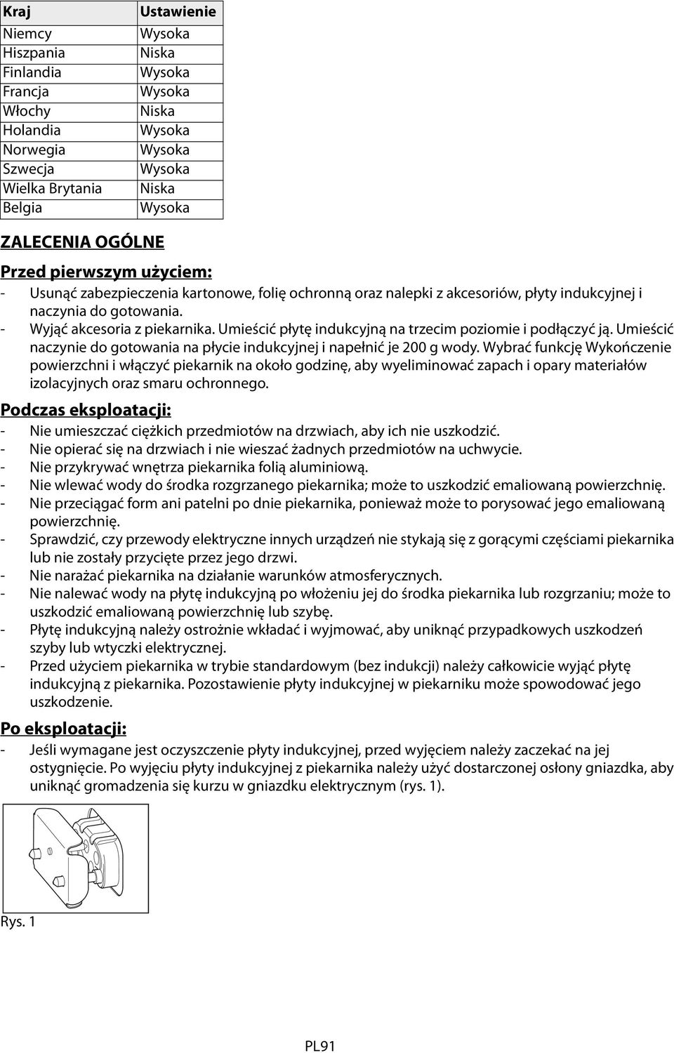 Umieścić naczynie do gotowania na płycie indukcyjnej i napełnić je 200 g wody.