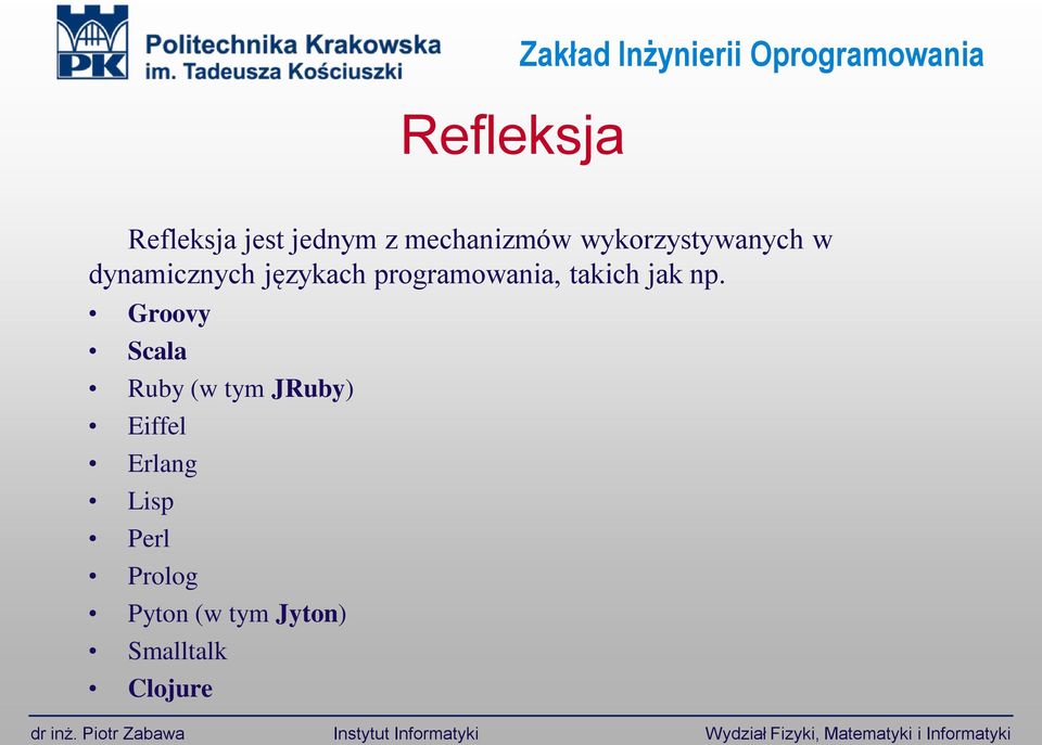programowania, takich jak np.