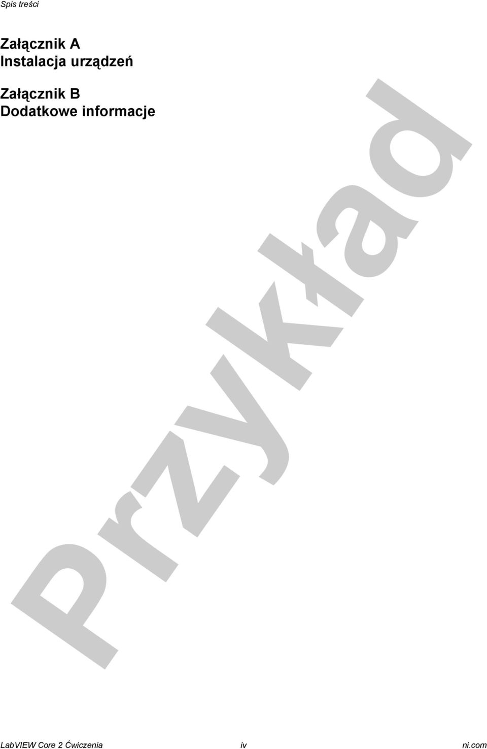 Załącznik B Dodatkowe
