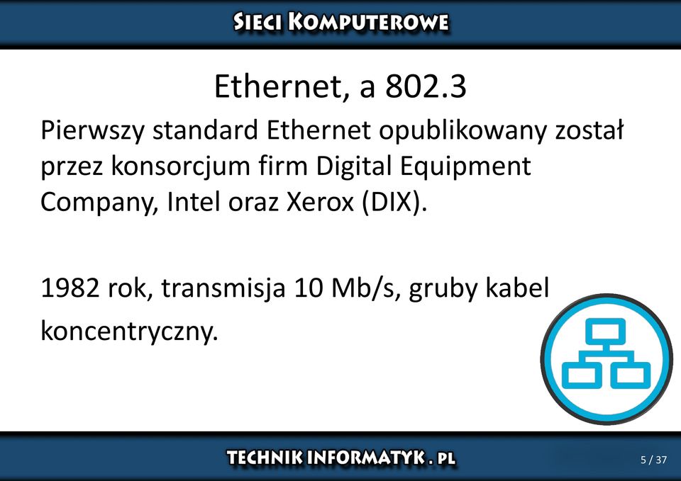 przez konsorcjum firm Digital Equipment Company,