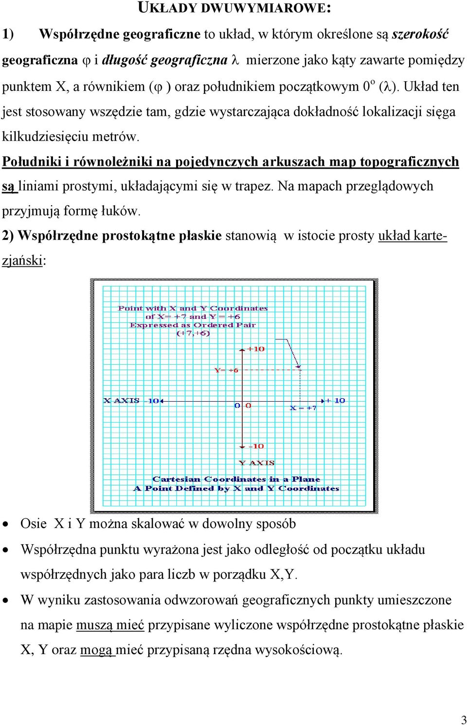 Południki i równoleżniki na pojedynczych arkuszach map topograficznych są liniami prostymi, układającymi się w trapez. Na mapach przeglądowych przyjmują formę łuków.