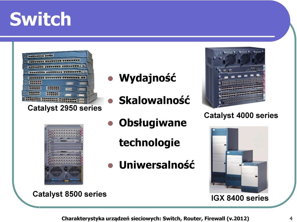 series Catalyst 8500 series IGX 8400 series