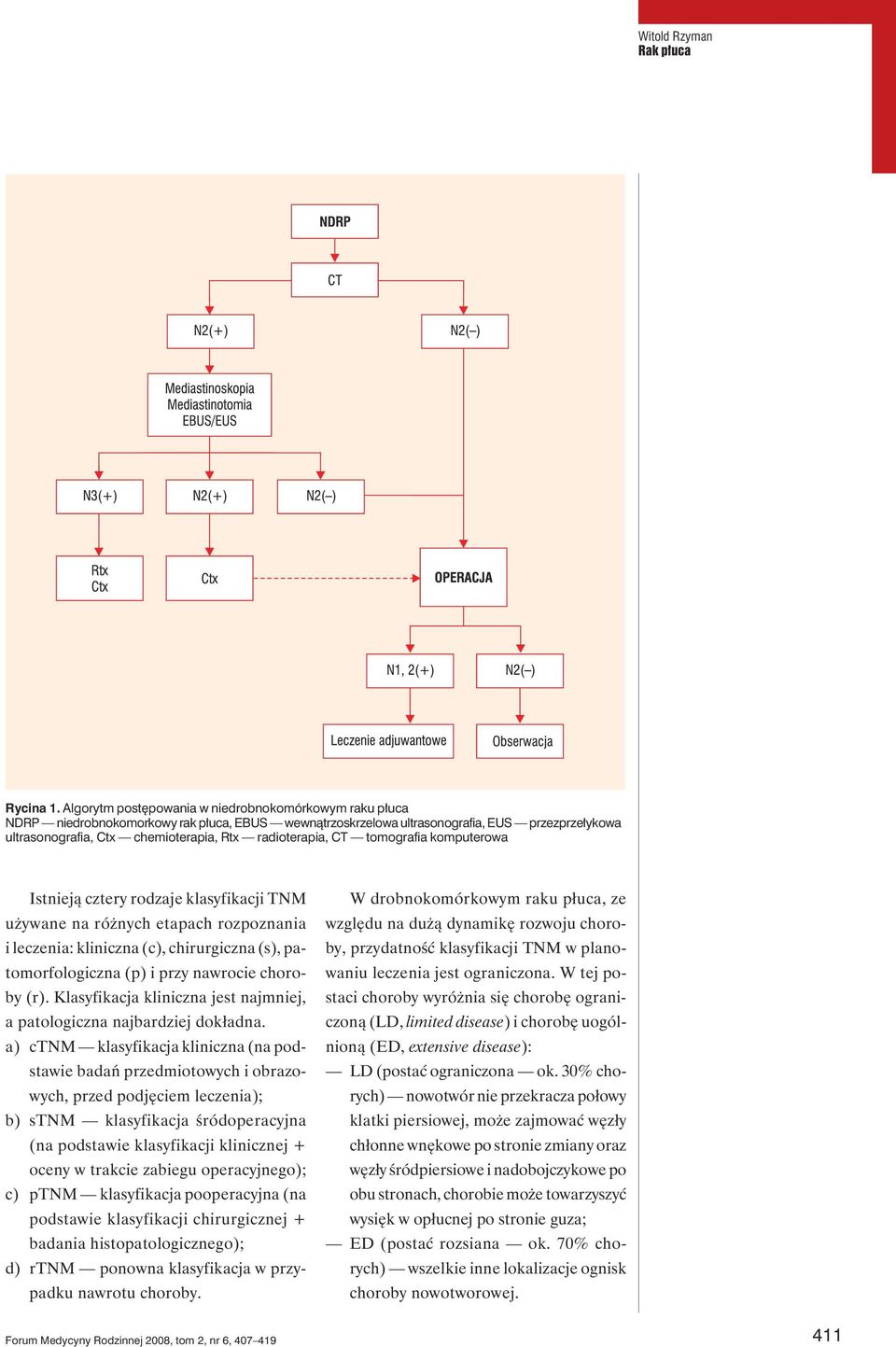 radioterapia, CT tomografia komputerowa Istnieją cztery rodzaje klasyfikacji TNM używane na różnych etapach rozpoznania i leczenia: kliniczna (c), chirurgiczna (s), patomorfologiczna (p) i przy
