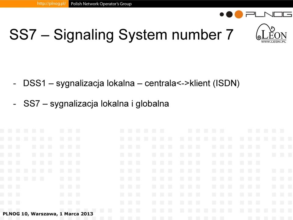 centrala<->klient (ISDN) -