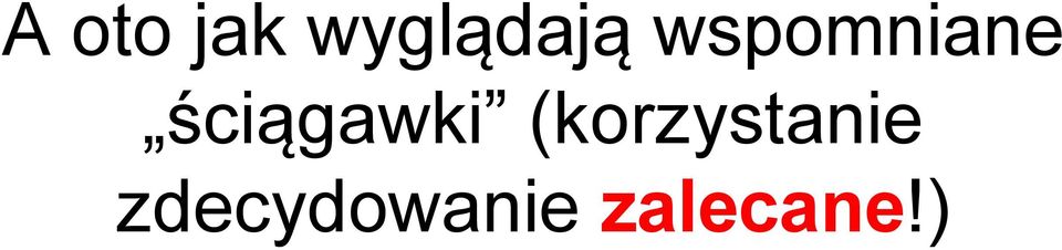 ściągawki