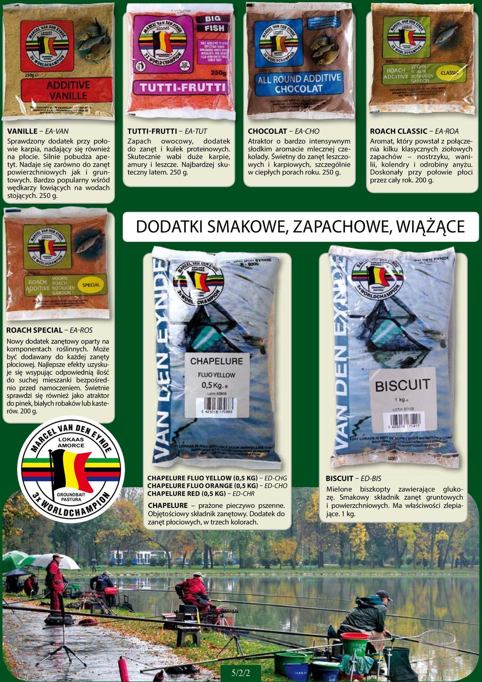Skutecznie wabi duże karpie, amury i leszcze. Najbardzej skuteczny latem. 250 g. słodkim aromacie mlecznej czekolady. Świetny do zanęt leszczowych i karpiowych, szczególnie w ciepłych porach roku.