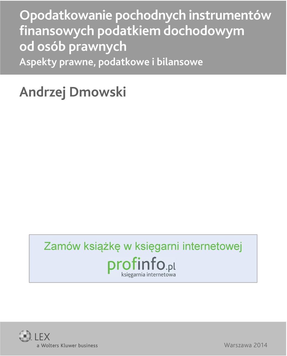 prawnych Aspekty prawne, podatkowe i bilansowe