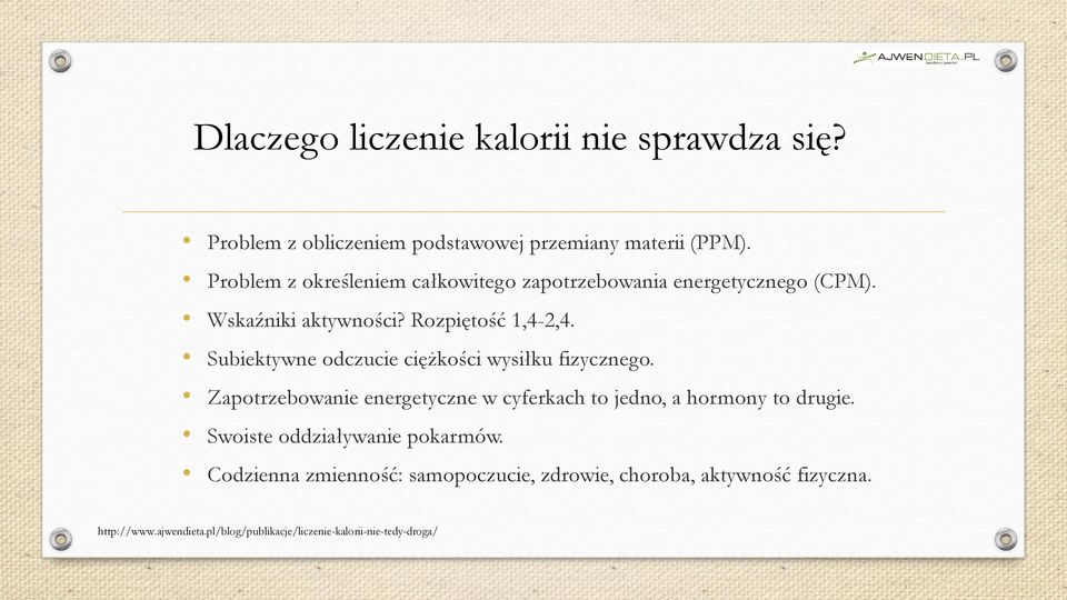 Subiektywne odczucie ciężkości wysiłku fizycznego. Zapotrzebowanie energetyczne w cyferkach to jedno, a hormony to drugie.