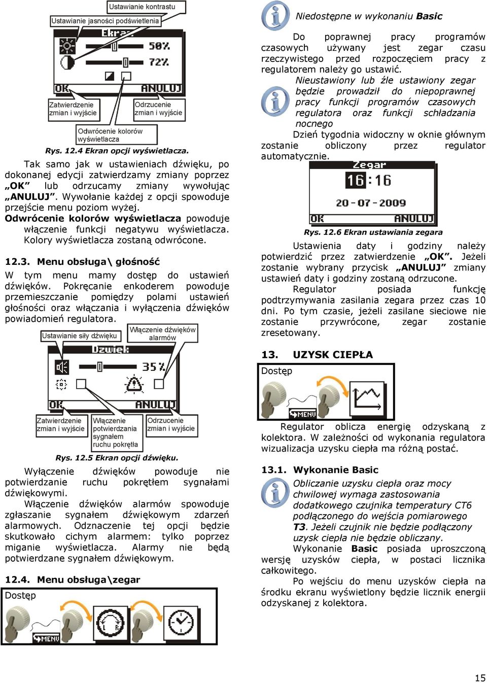 Menu obsługa\ głośność W tym menu mamy dostęp do ustawień dźwięków.