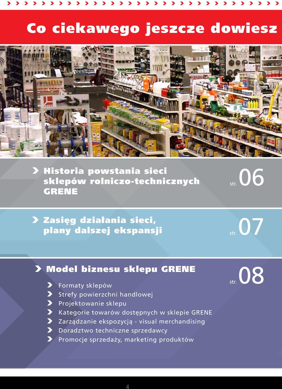 07 Model biznesu sklepu GRENE Formaty sklepów Strefy powierzchni handlowej Projektowanie sklepu